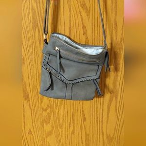 Leather over the shoulder purse